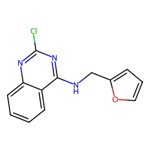 2-Chloro-N-[(furan-2-yl)methyl]quinazolin-4-amine structure