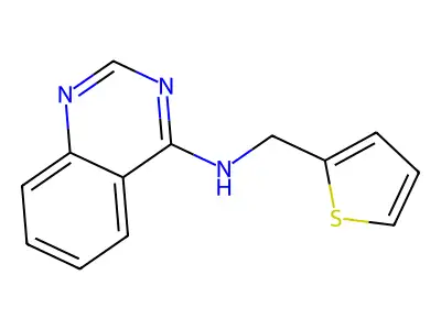N-[(thiophen-2-yl)methyl]quinazolin-4-amine structure