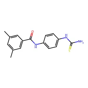 N-[4-(carbamothioylamino)phenyl]-3,5-dimethylbenzamide structure