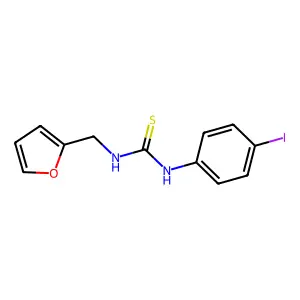 1-(Furan-2-ylmethyl)-3-(4-iodophenyl)thiourea structure
