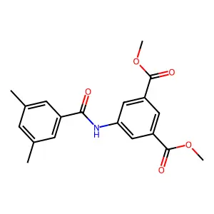 Dimethyl 5-[(3,5-dimethylbenzoyl)amino]isophthalate structure