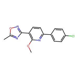 3-[6-(4-Chlorophenyl)-2-methoxypyridin-3-yl]-5-methyl-1,2,4-oxadiazole structure