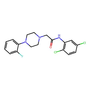 N-(2,5-dichlorophenyl)-2-[4-(2-fluorophenyl)piperazin-1-yl]acetamide structure