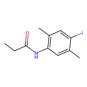 N-(4-iodo-2,5-dimethylphenyl)propanamide structure