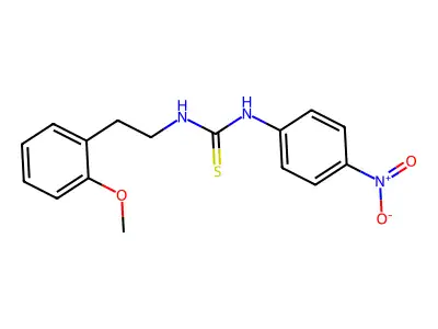 1-[2-(2-Methoxyphenyl)ethyl]-3-(4-nitrophenyl)thiourea structure