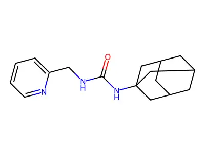 1-(1-Adamantyl)-3-(pyridin-2-ylmethyl)urea structure