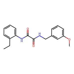 N1-(2-ethylphenyl)-N2-(3-methoxybenzyl)oxalamide structure