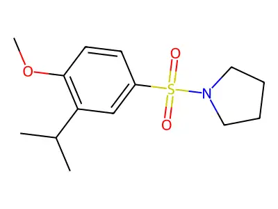 1-(4-Methoxy-3-propan-2-ylphenyl)sulfonylpyrrolidine structure
