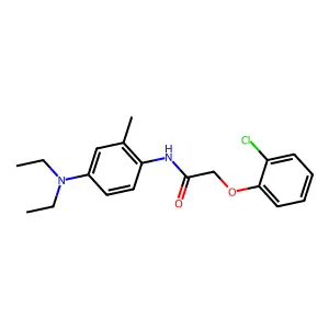 2-(2-chlorophenoxy)-N-[4-(diethylamino)-2-methylphenyl]acetamide structure