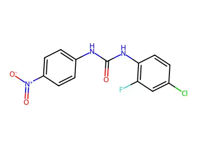 1-(4-Chloro-2-fluorophenyl)-3-(4-nitrophenyl)urea structure