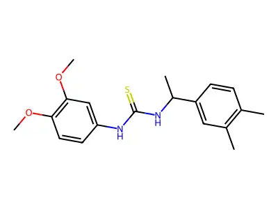 1-(3,4-Dimethoxyphenyl)-3-[1-(3,4-dimethylphenyl)ethyl]thiourea structure