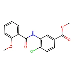 Methyl 4-chloro-3-[(2-methoxybenzoyl)amino]benzoate structure