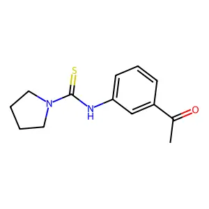 N-(3-acetylphenyl)pyrrolidine-1-carbothioamide structure