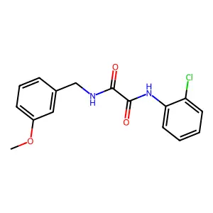 N-(2-chlorophenyl)-N'-(3-methoxybenzyl)ethanediamide structure