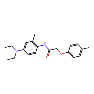N-[4-(diethylamino)-2-methylphenyl]-2-(4-methylphenoxy)acetamide structure