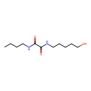 N-butyl-N'-(5-hydroxypentyl)ethanediamide structure