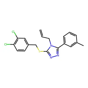 3-[(3,4-dichlorobenzyl)sulfanyl]-5-(3-methylphenyl)-4-(prop-2-en-1-yl)-4H-1,2,4-triazole structure