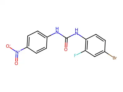 1-(4-Bromo-2-fluorophenyl)-3-(4-nitrophenyl)urea structure