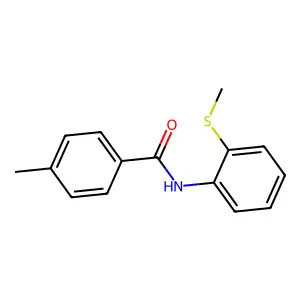 4-methyl-N-(2-(methylthio)phenyl)benzamide structure