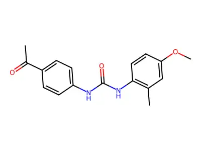 1-(4-Acetylphenyl)-3-(4-methoxy-2-methylphenyl)urea structure