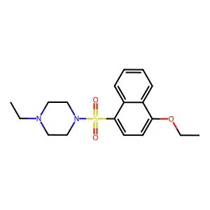 1-[(4-Ethoxynaphthalen-1-yl)sulfonyl]-4-ethylpiperazine structure