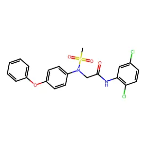 N-(2,5-dichlorophenyl)-2-(N-methylsulfonyl-4-phenoxyanilino)acetamide structure
