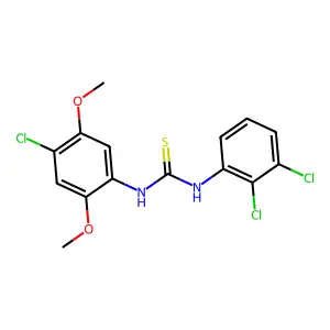 1-(4-Chloro-2,5-dimethoxyphenyl)-3-(2,3-dichlorophenyl)thiourea structure