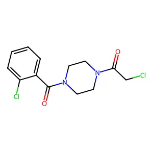 2-Chloro-1-(4-(2-chlorobenzoyl)piperazin-1-yl)ethanone structure