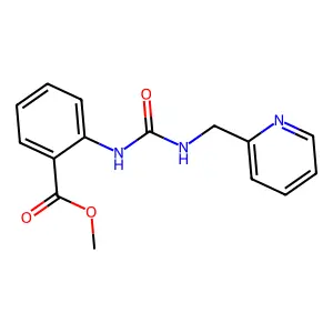 Methyl 2-({[(2-pyridinylmethyl)amino]carbonyl}amino)benzoate structure