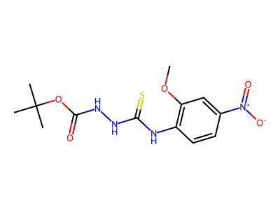tert-butyl N-[(2-methoxy-4-nitrophenyl)carbamothioylamino]carbamate structure