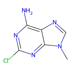 9H-Purin-6-amine, 2-chloro-9-methyl- structure