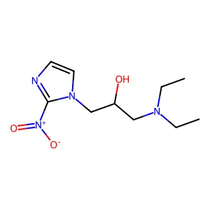 1-(Diethylamino)-3-(2-nitroimidazol-1-yl)propan-2-ol structure