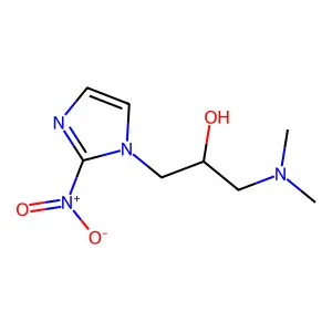1-(Dimethylamino)-3-(2-nitroimidazol-1-yl)propan-2-ol structure