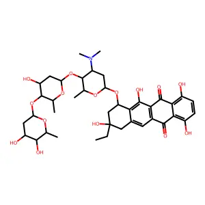 10-Descarbomethoxy marcellomycin structure