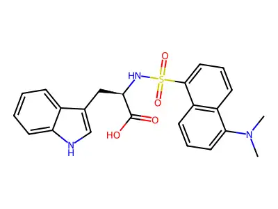 Dansyl-dl-tryptophane structure