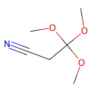 3,3,3-三甲氧基丙腈 structure