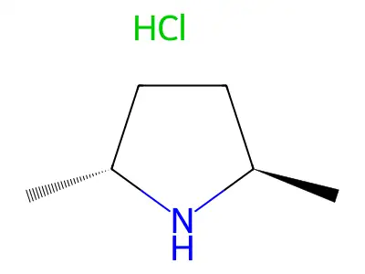 2,5-Dimethylpyrrolidine, (2R,5R)- structure
