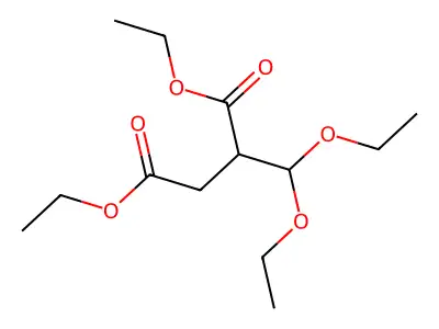 Diethyl formylsuccinate diethyl acetal structure