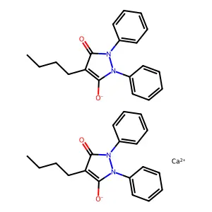 Phenylbutazone calcium structure