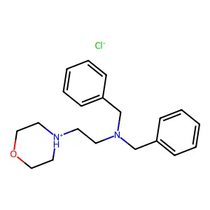 N,N-Dibenzyl-2-(morpholin-4-yl)ethan-1-amine--hydrogen chloride (1/1) structure