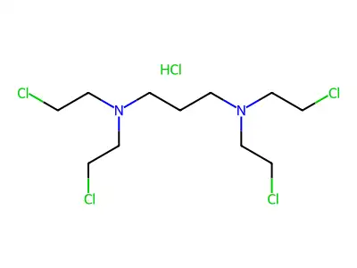 1,3-Propanediamine, N,N,N',N'-tetrakis(2-chloroethyl)-, hydrochloride structure