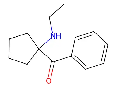 [1-(Ethylamino)cyclopentyl]-phenylmethanone structure