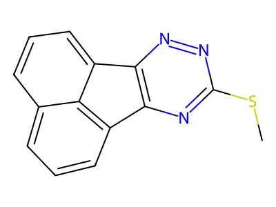 9-(Methylthio)acenaphtho[1,2-e][1,2,4]triazine structure