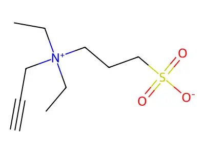 2-propyn-1-aminium, n,n-diethyl-n-(3-sulfopropyl)-, inner salt structure