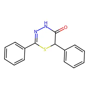 2,6-Diphenyl-4H-1,3,4-thiadiazin-5(6H)-one structure