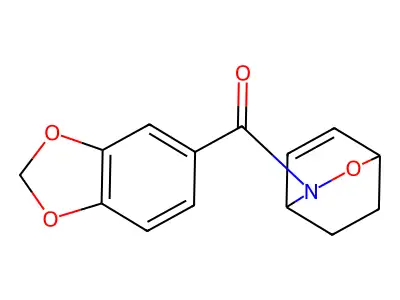 3-(1,3-Benzodioxol-5-ylcarbonyl)-2-oxa-3-azabicyclo[2.2.2]oct-5-ene structure