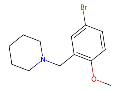 1-(5-Bromo-2-methoxybenzyl)piperidine structure