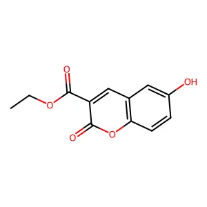 Ethyl 6-hydroxy-2-oxo-2H-chromene-3-carboxylate structure