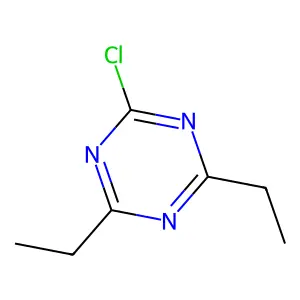 2-Chloro-4,6-diethyl-1,3,5-triazine structure