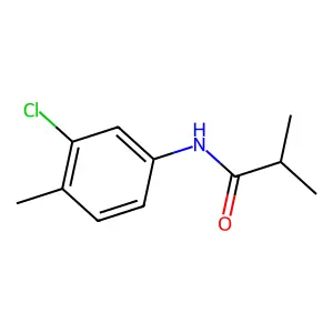 N-(3-chloro-4-methylphenyl)-2-methylpropanamide structure